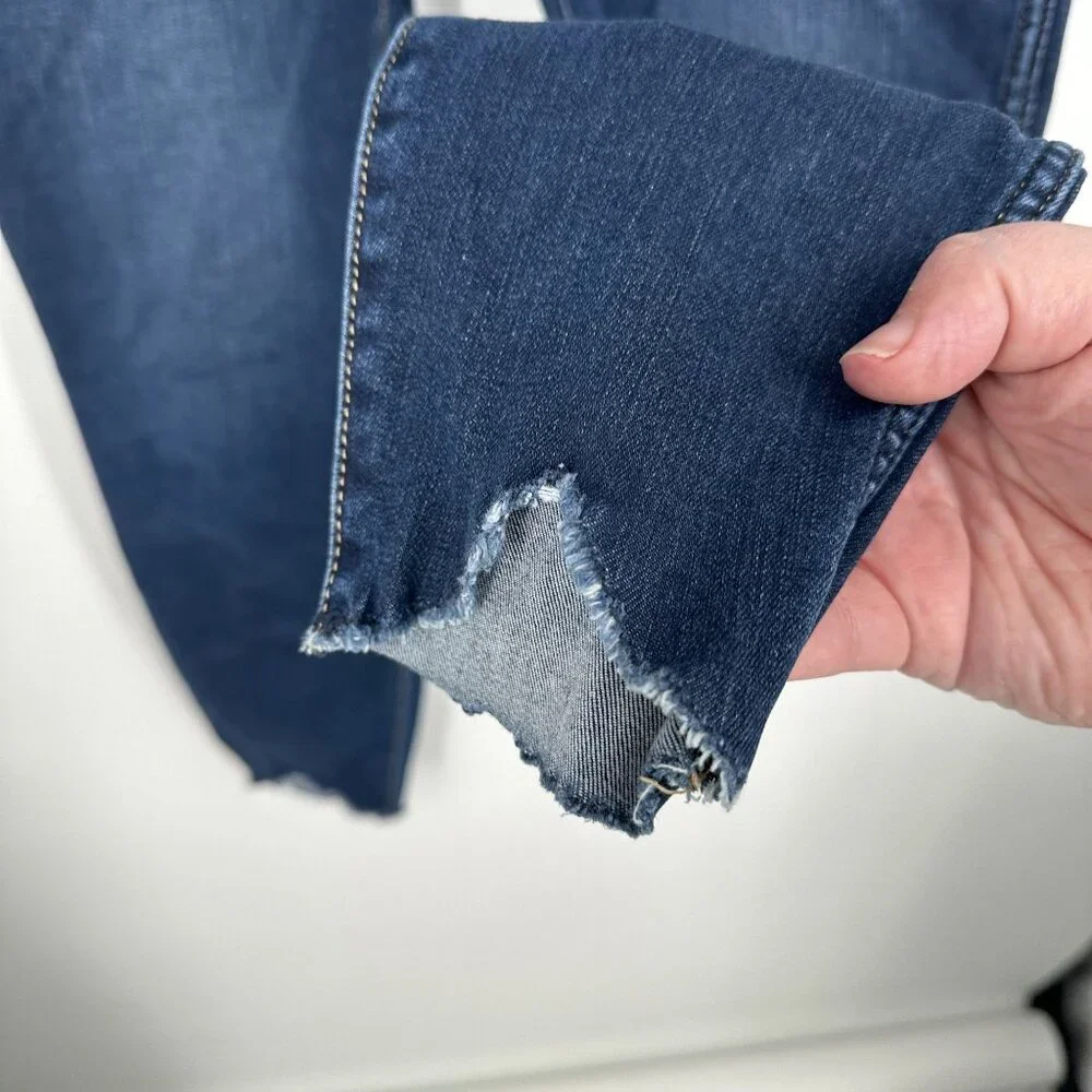 Kut from the Kloth Women's Skinny Jeans‎ Distressed Hem Size 6